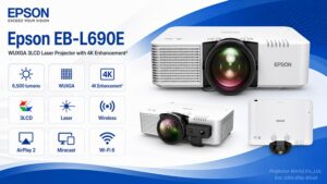 Epson EB-L690E 6,500 lumens WUXGA 4K Enhancement 3LCD Laser Projector
