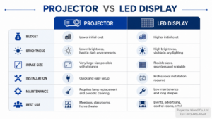 Projector VS LED